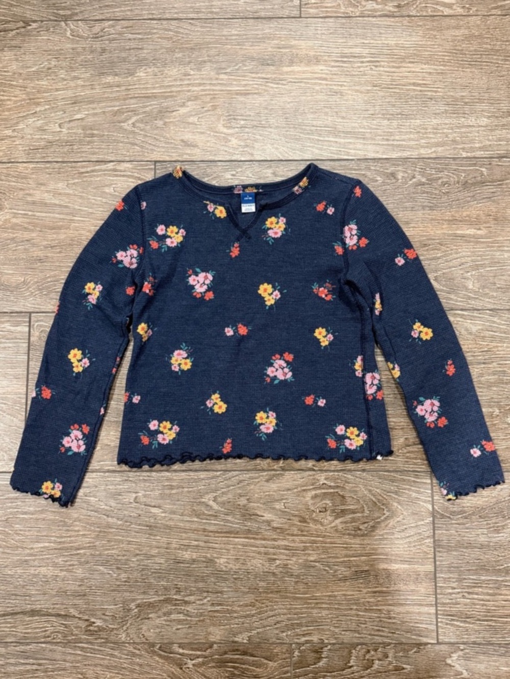 OLD NAVY Floral Knit Long Sleeve Shirt Size L (10-12)
